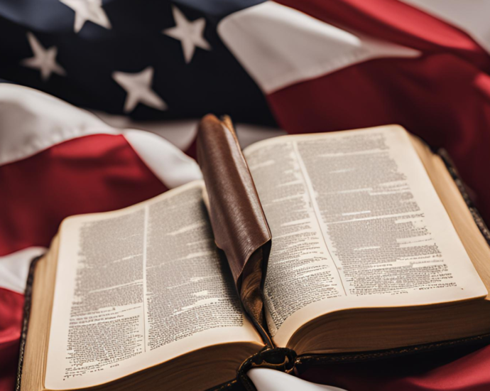 Flag with Bible