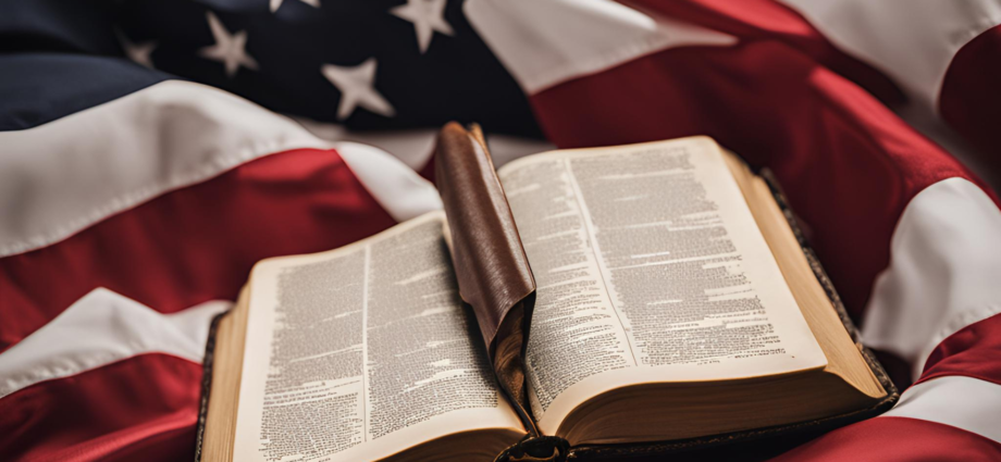 Flag with Bible